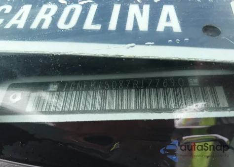 2007 Chevrolet Tahoe Ltz из США, поврежденный, VIN 1GNFK13087R177690